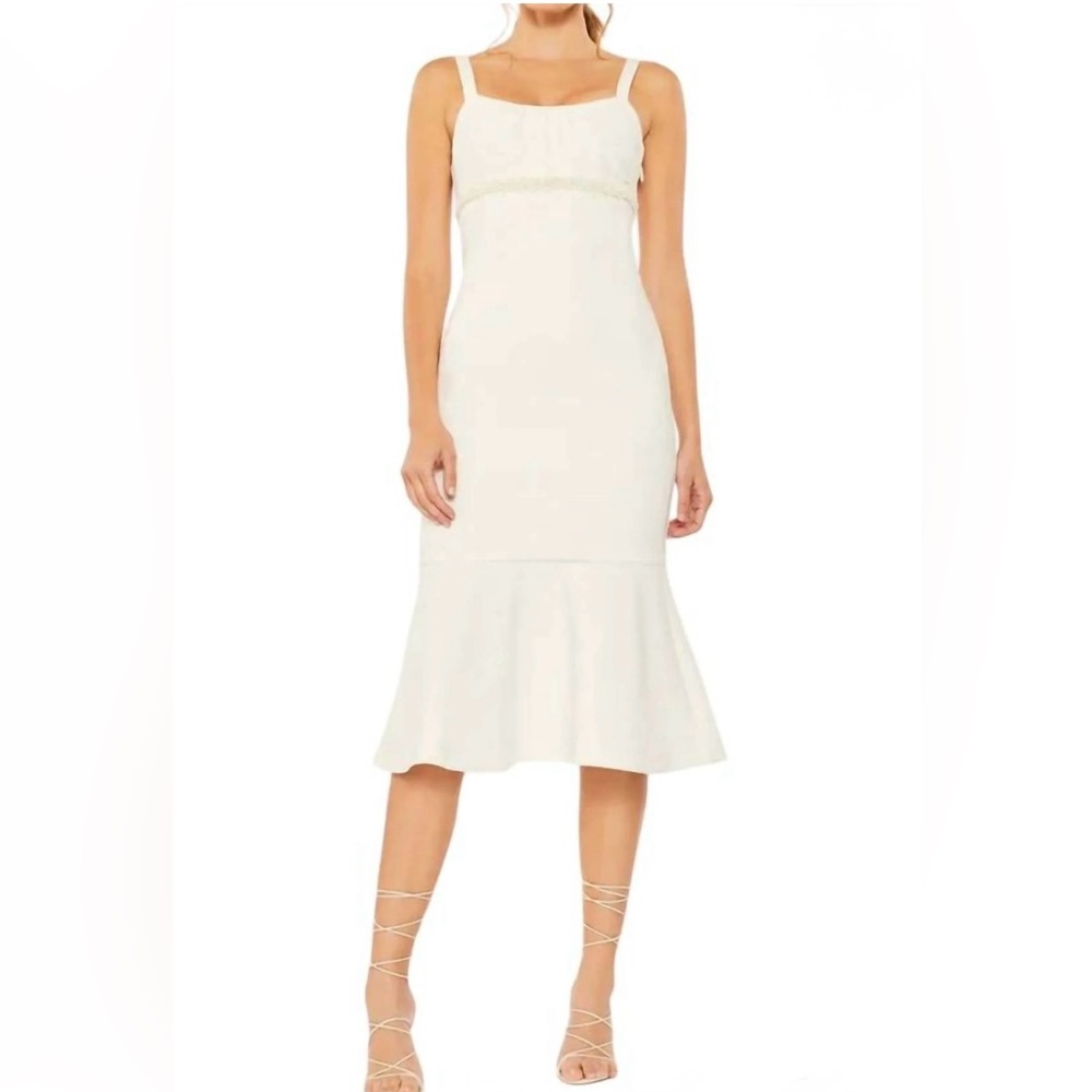 NWT Lane Pearl Trumpet Midi Bridal Dress